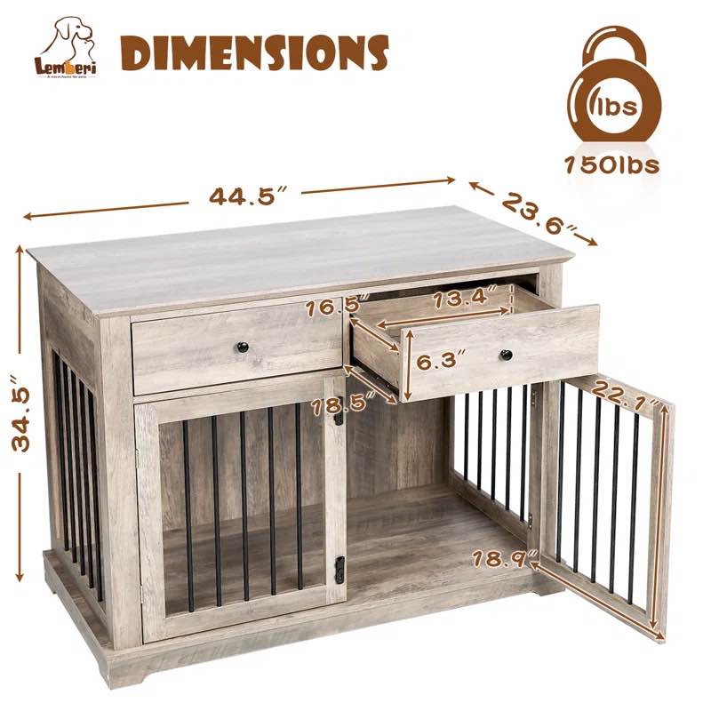  Cranbrook Dog Crate Furniture With Drawers