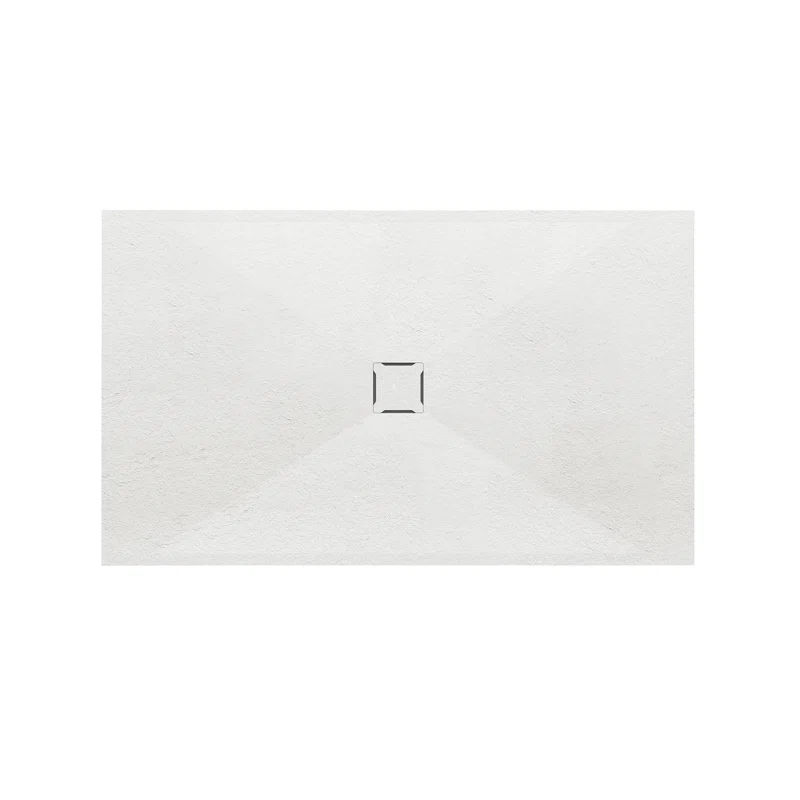 Acquabella Delgada Shower Base White Drain Location: Left