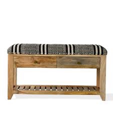 Farmhouse Style 1pc Counter Height Wooden Bench