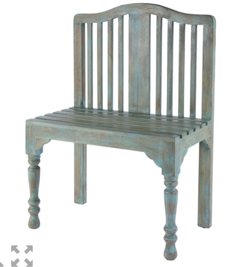 Butler Specialty Heritage Roseland Solid Wood Bench In Blue