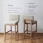  Upholstered Wooden Stool