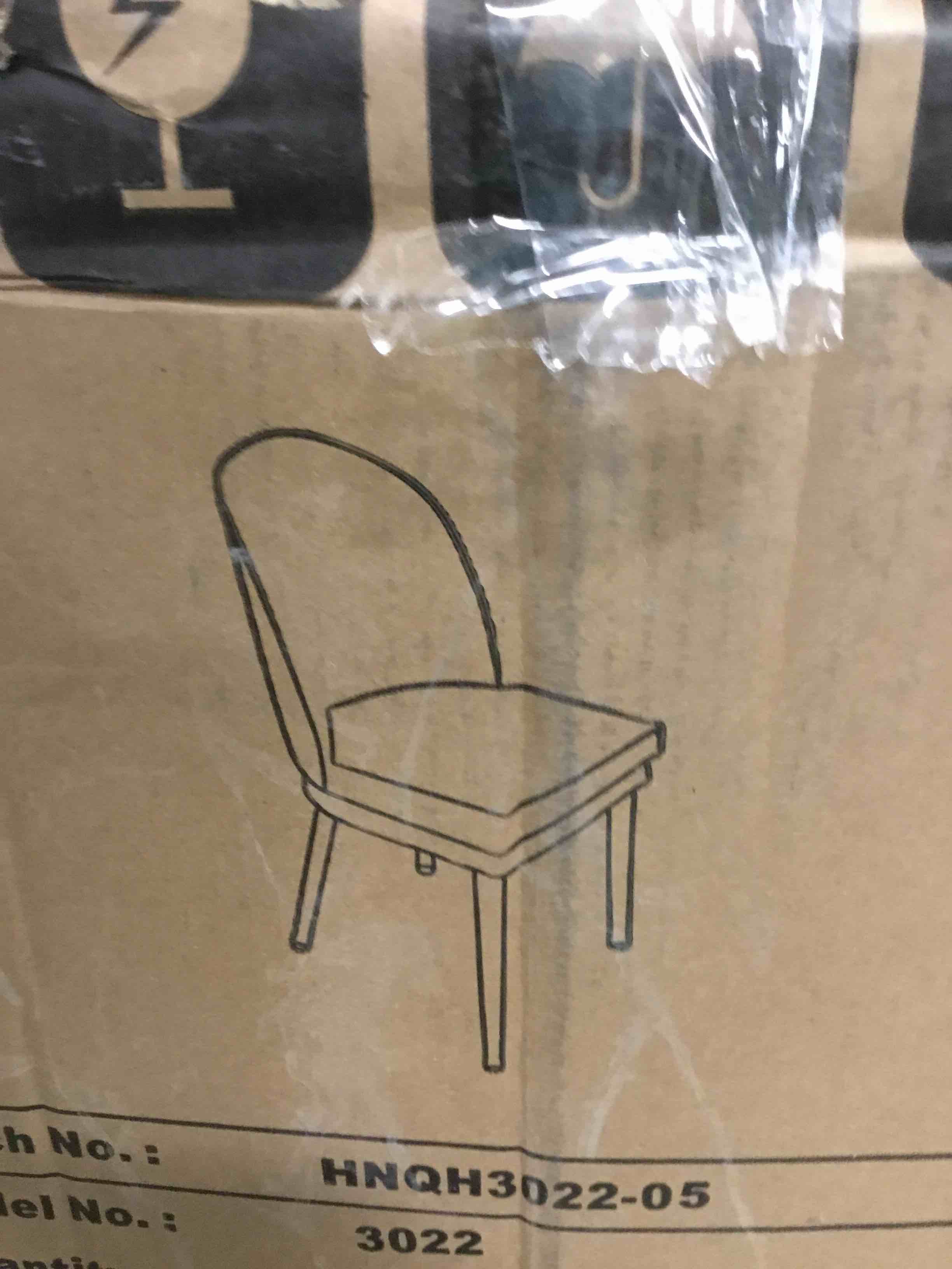 Wide Cushioned Solid Wood Dining HNQH3022-05 grey