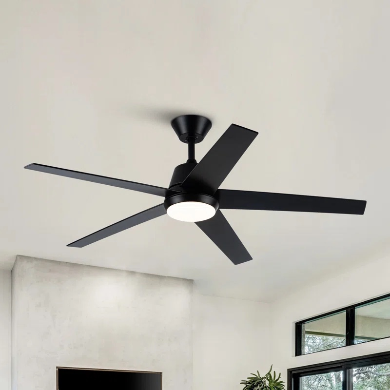 Vaczon 52" 5 - Blade Modern Ceiling Fan with LED Lights and Remote Control
