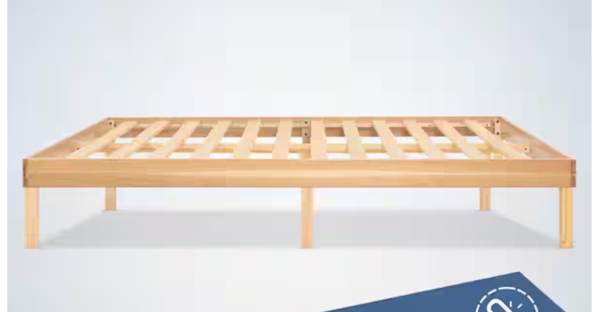 Bed Parts Hardware base natural queen ((( incomplete)))