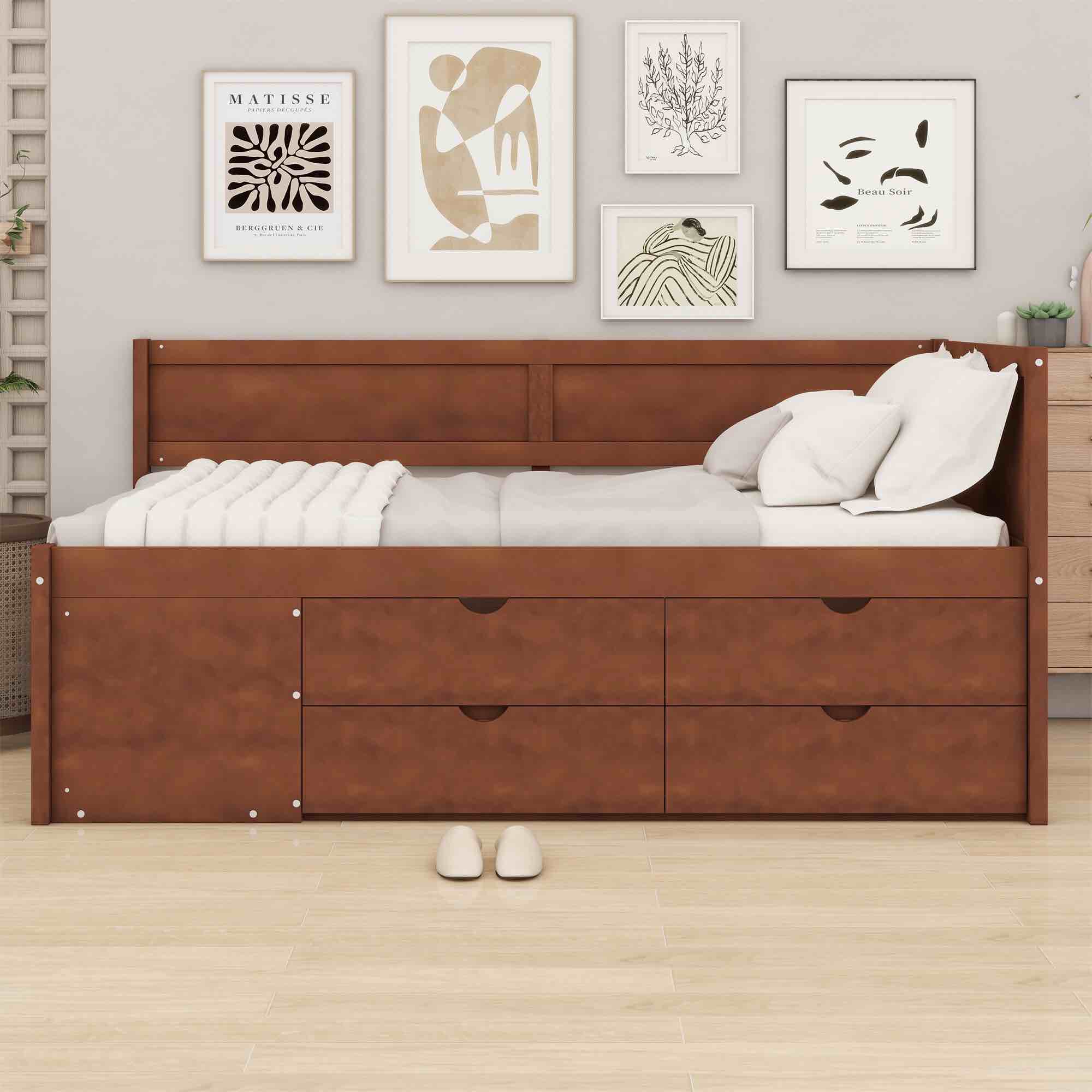 Oryana Panel Storage Bed twin *incomplete,box 2/2 only* 