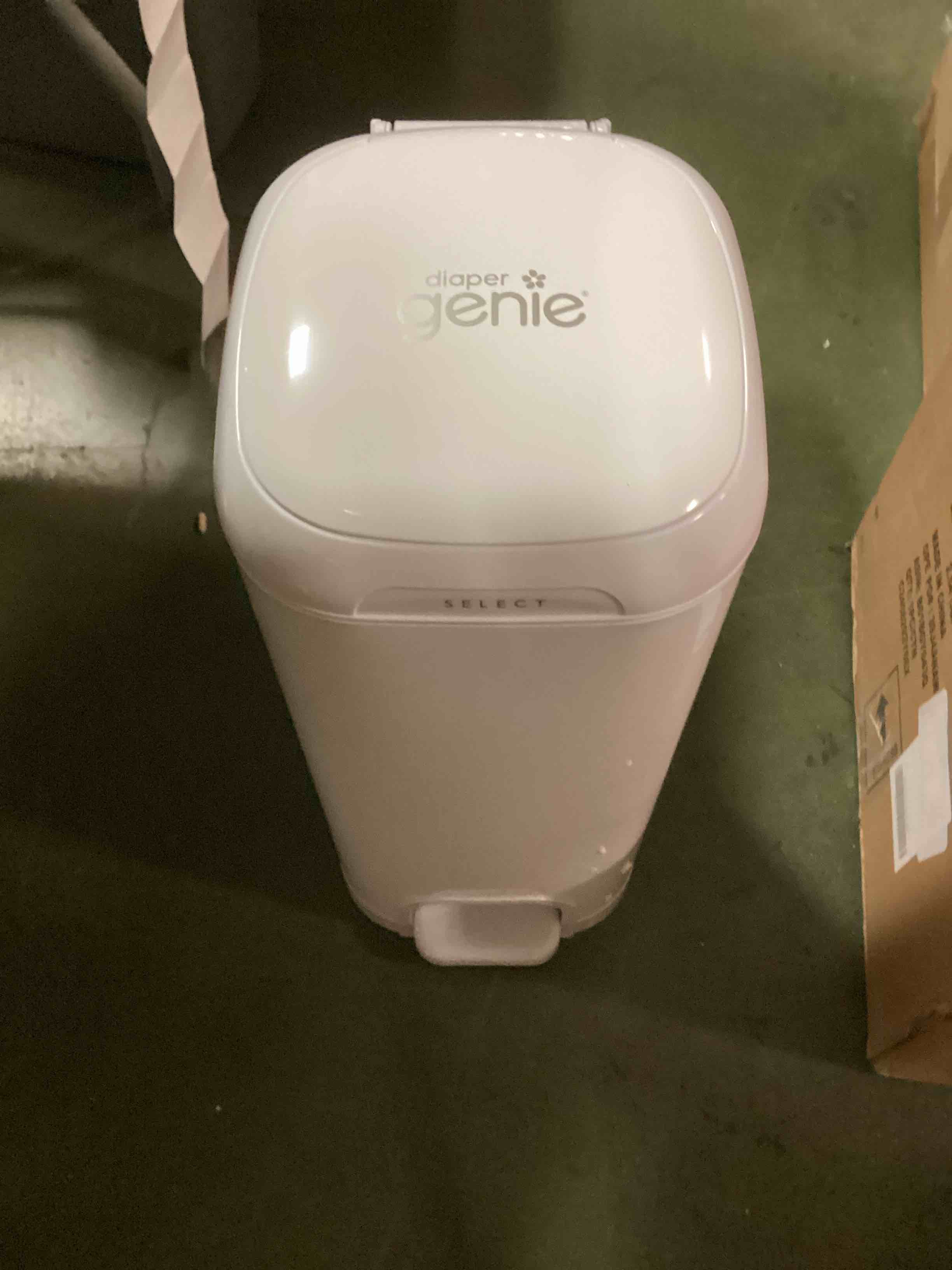 Diaper Genie Platinum Pail (Lilly White) is Made of Durable Stainless Steel and includes 1 Easy Roll Refill with 18 Bags That can Last up to 5 Months.