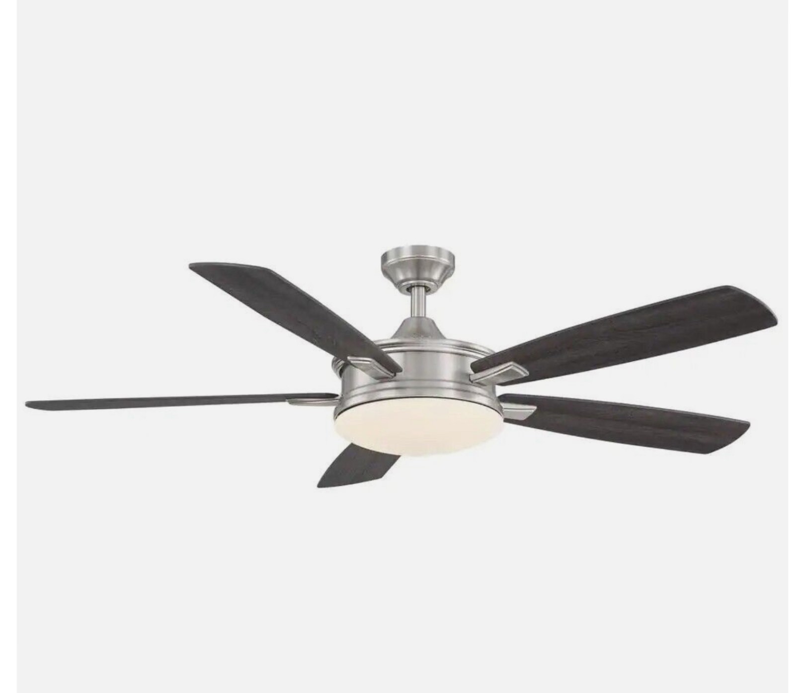 HDC SW1478/54inBN Anselm 54" Indoor Nickel Ceiling Fan +Light Kit&Remote Control