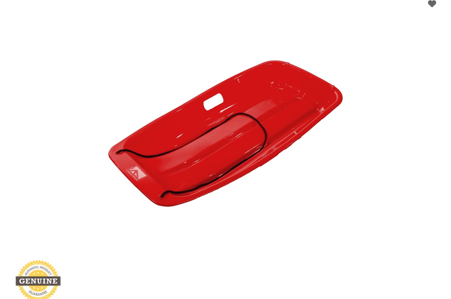 Franklin Sports Kids Toboggan Sled - Kids Saucer Sled - Arctic Trails Plastic Snow Sled for Children - Heavy Duty Sled with Handles