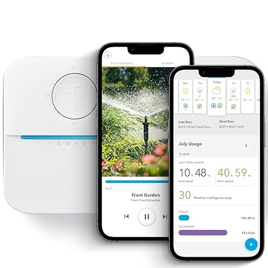 Rachio 3 Smart Sprinkler Controller: 16 Zone | Simple Auto Schedules, Quick Run, Local Weather Intelligence. (Save Water w/ Rain, Freeze & Wind Skip) Visit the Rachio Store