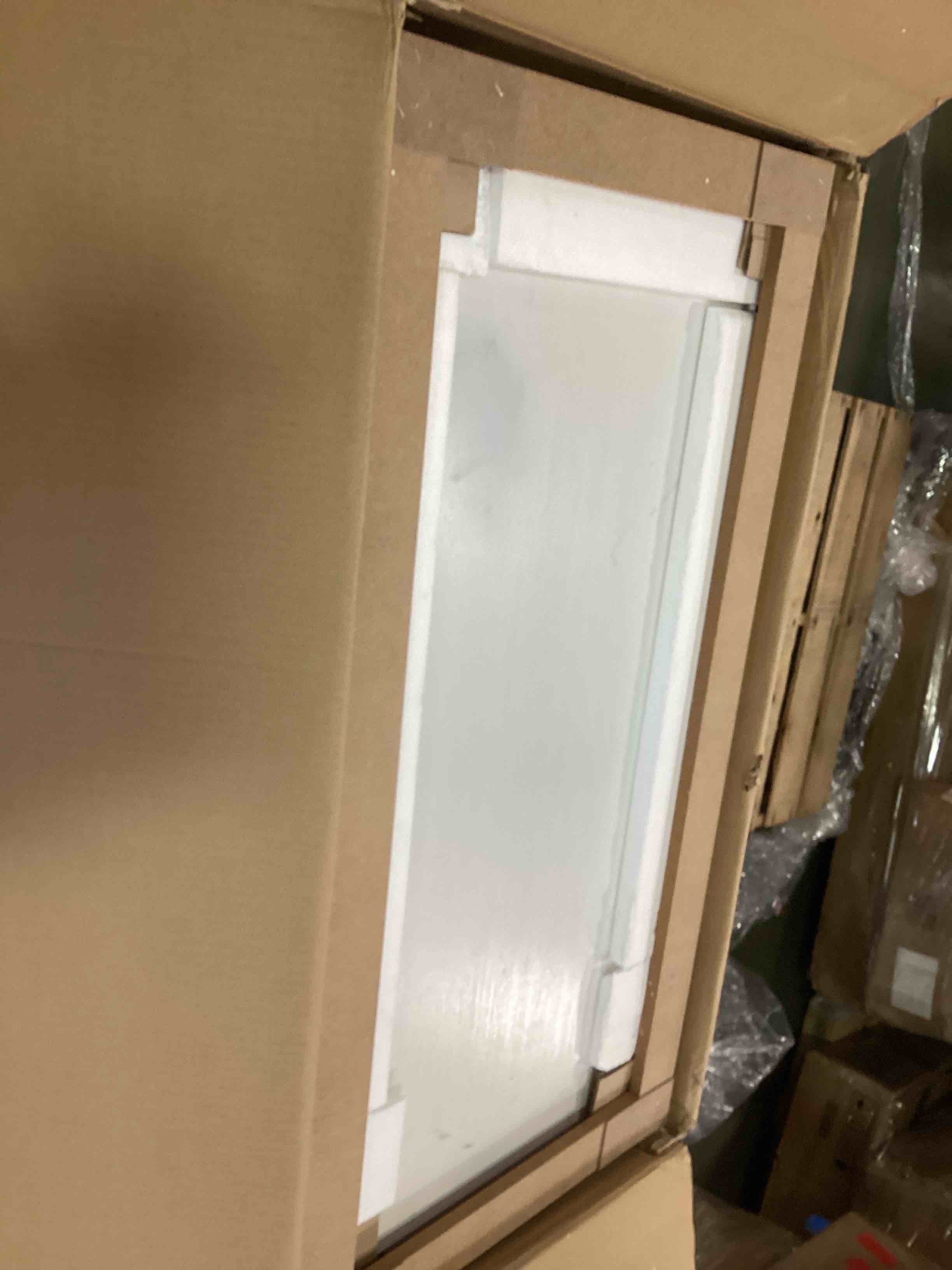 Condition photo showing As Is for Beck 3-Drawer Modern Wood Dresser