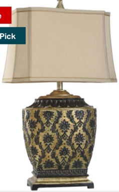 Signature 3 inch 100 watt Antique Platinum and Barbados Table Lamp Portable Light
