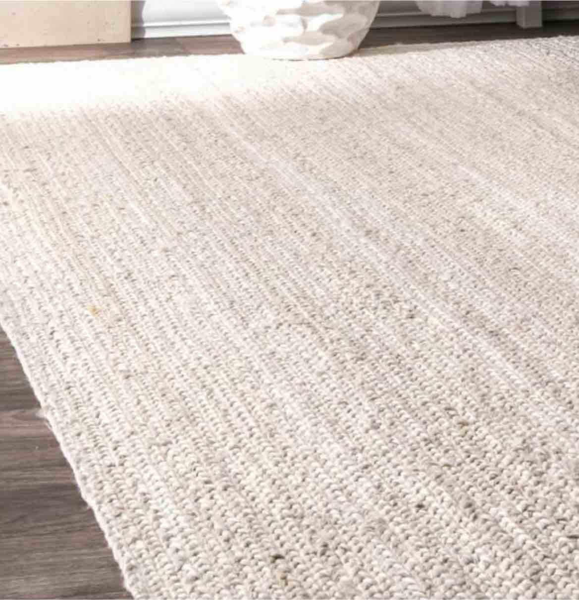 Rigo Chunky Loop Jute Off-White Area rug