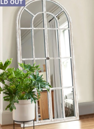 neutypechic weathered white mirror 