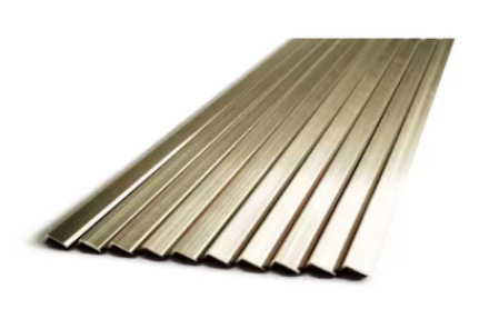 Shiny Gold 36 in. x 0.18 in. Aluminum Peel and Stick Backsplash Tile Edge Trim