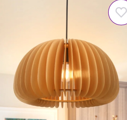 Harukazu 1 - Light Black/Brown Single Dome Pendant for Dining Room Bedroom Foyer Bar Hallway