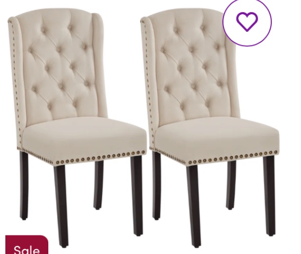 Bittick Tufted Upholstered Parsons Chair in Beige