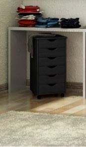 6 Drawer Rolling Storage Chest