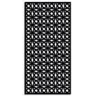 Orbit 36” x 72”  Powder Coated Steel Decorative Screen Panel in Black with 