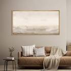 Minimal Landscape Muted Abstract Minimalist Neutral Décor Extra Large Framed Canvas Print Wall Art (size 60”x30”)