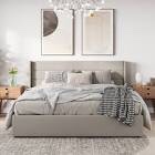 Braya Hydraulic Lift Up Storage Upholstered Platform Bed (Size King)