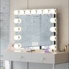 Torstein Metal Flat LED Mirror (size 32”x26”)