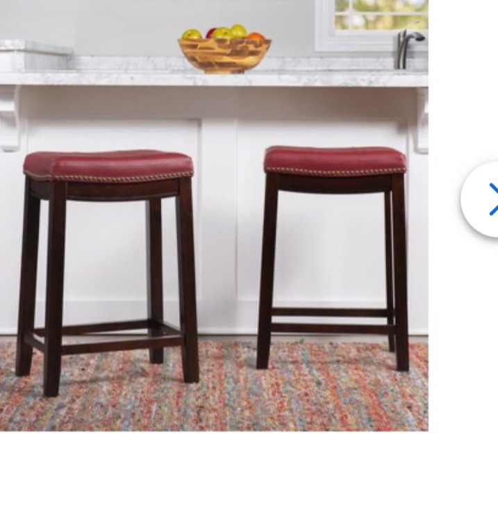 Linon Dark Espresso 24.0-Inches H Counter height Saddle seat Upholstered Wood Bar 