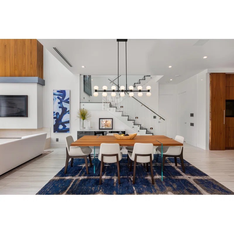 Nikodemos 14 - Light Kitchen Island Linear Chandelier