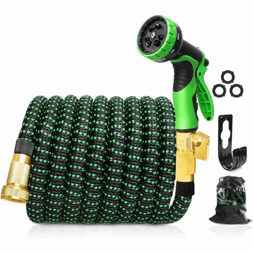 Pocket Hose Copper Bullet 50' Expandable Garden Hose green 