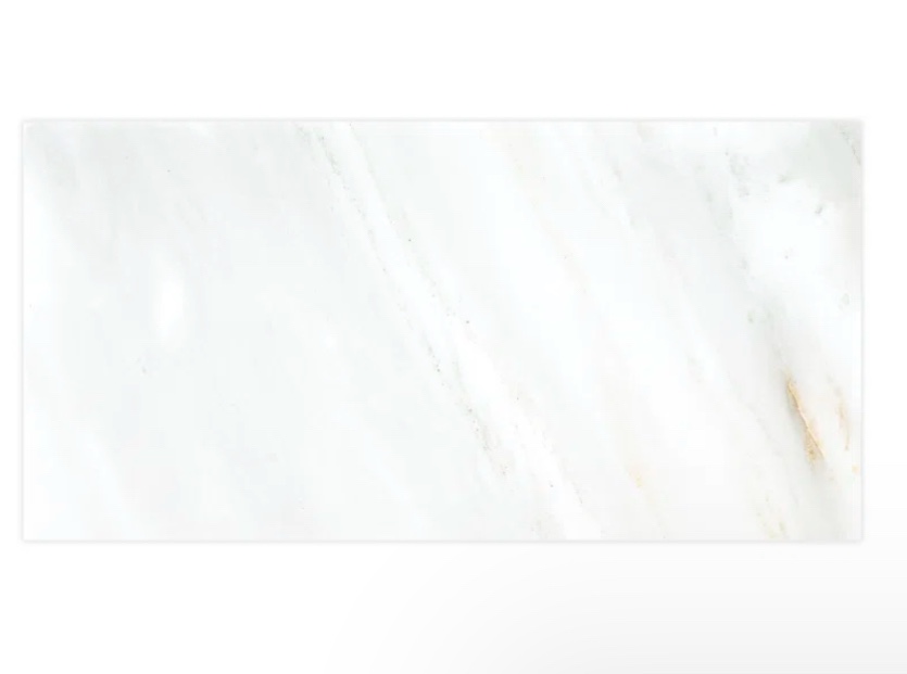 (5 piece only) Arabescato Carrara 12" x 24" Polished Marble Floor and Wall Tile