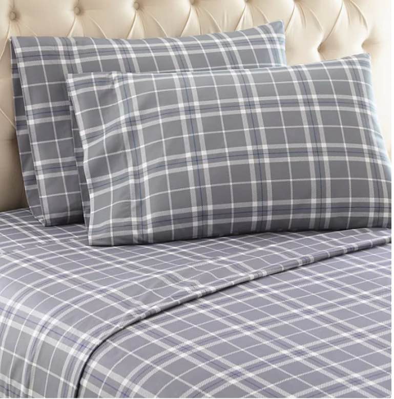 Shavel Micro Flannel Printed Sheet Set, Assorted Designs and Sizes Queen 