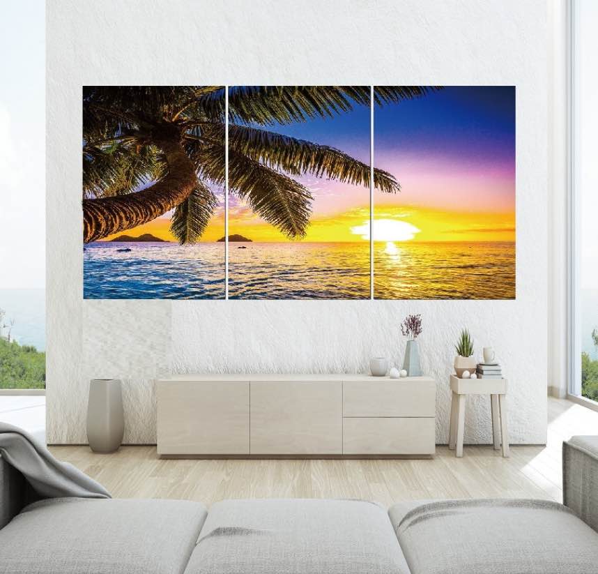  JDN-5044 ABC Tropical Sunrise Acrylic Picture 106X72X11.5 CM 