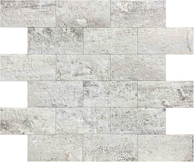 Avant Decor | 8 Tiles | Stone Composite Subway Tile | Peel and Stick Kitchen Backsplash Tiles | Stick On Wall Tiles | Easy DIY Installation | 11.6” x 11.3”