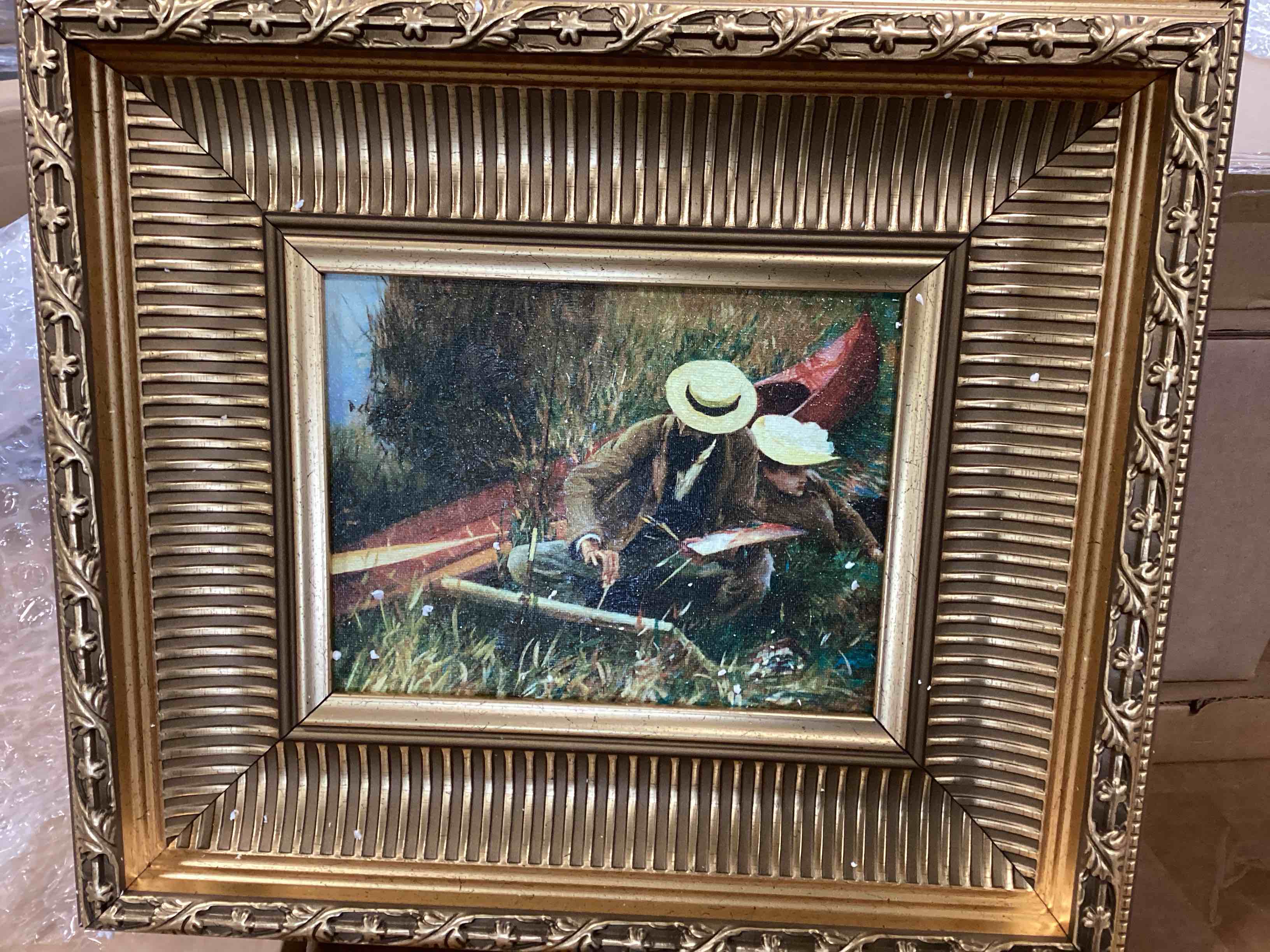 aul Helleu Sketching with His Wife, 1889 by John Singer Sargent - 17X17