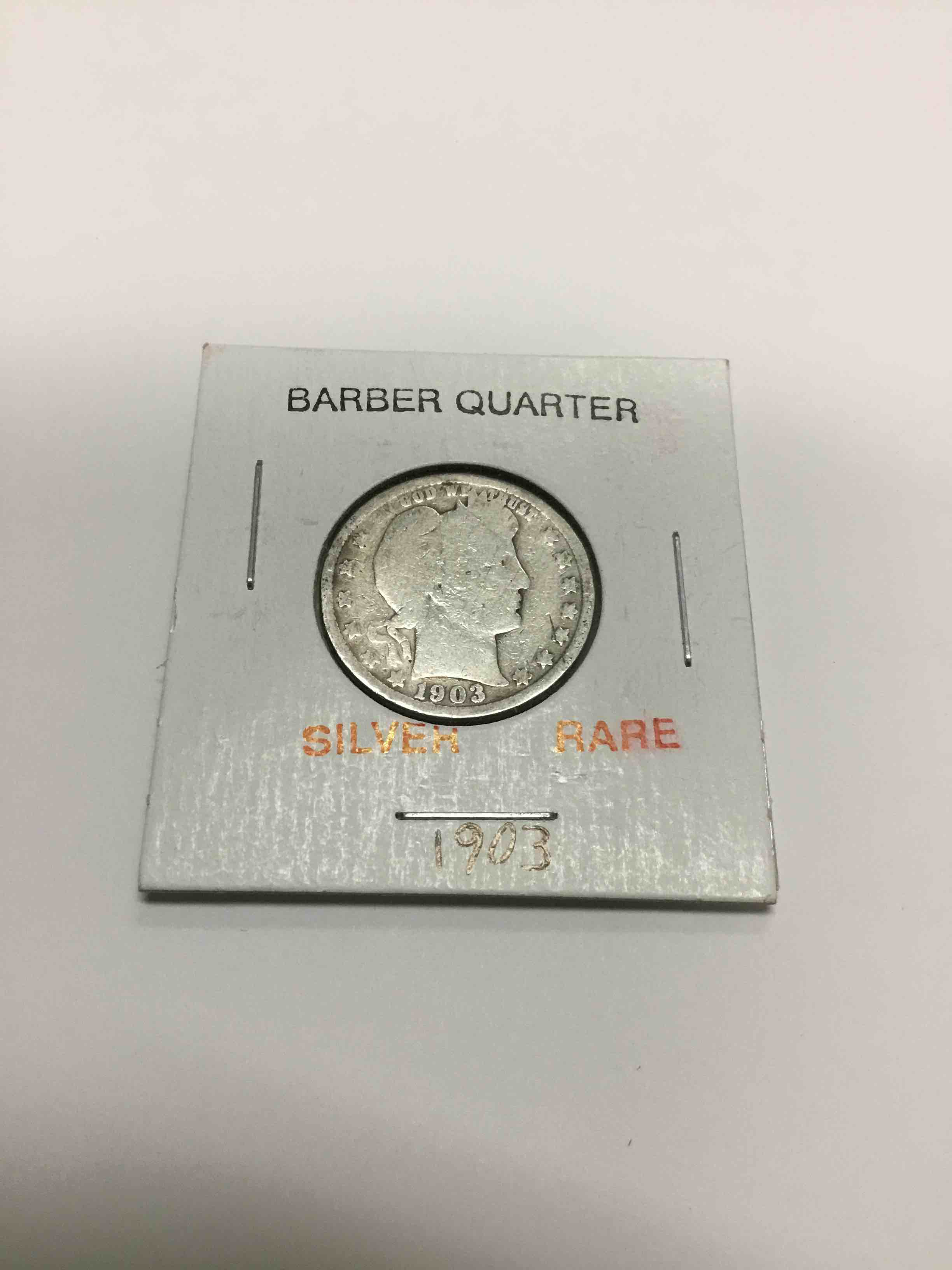 Rare 1903 Silver Barber Quarter 