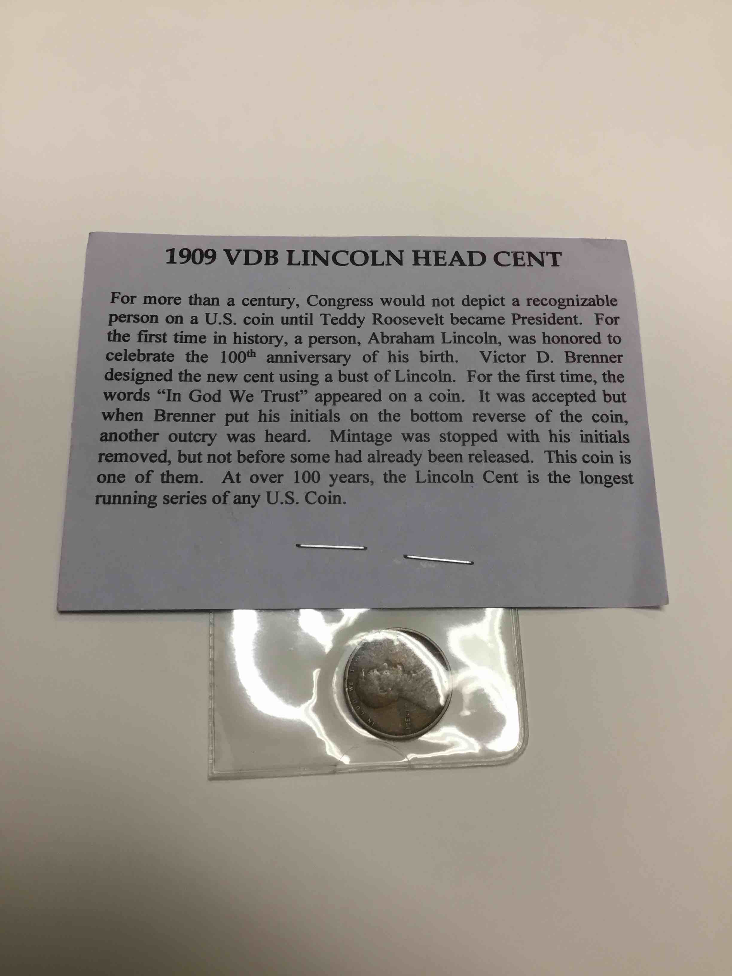 1909 VDB Lincoln Head Cent 