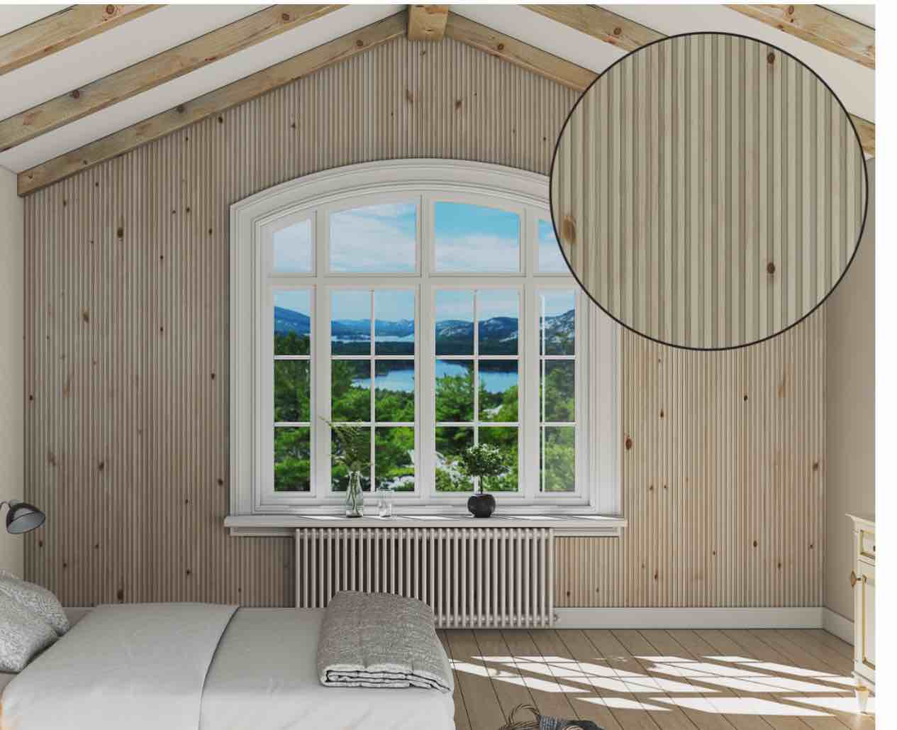  1-inch x 6-inch x 12-Foot Eastern White Pine Fluted Paneling, Grade PMO/DET -FLUSQ2 