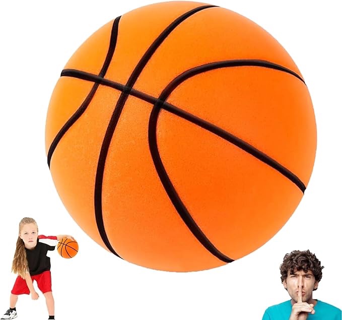 Silent Basketball Size 7 2025 New Upgraded | Soft Foam Indoor Basketball | Soundless Ball for Indoor