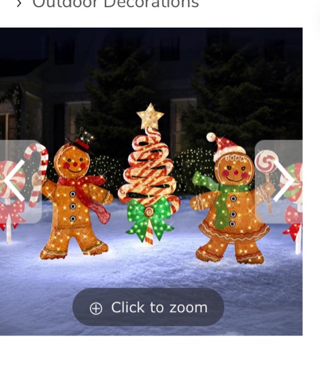 the 4' twinkling gingerbread man
