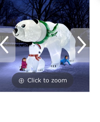 The 16' Inflatable Polar Bears Lightshow