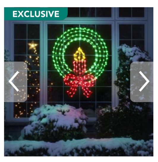 the 36" ultrabright candled wreath