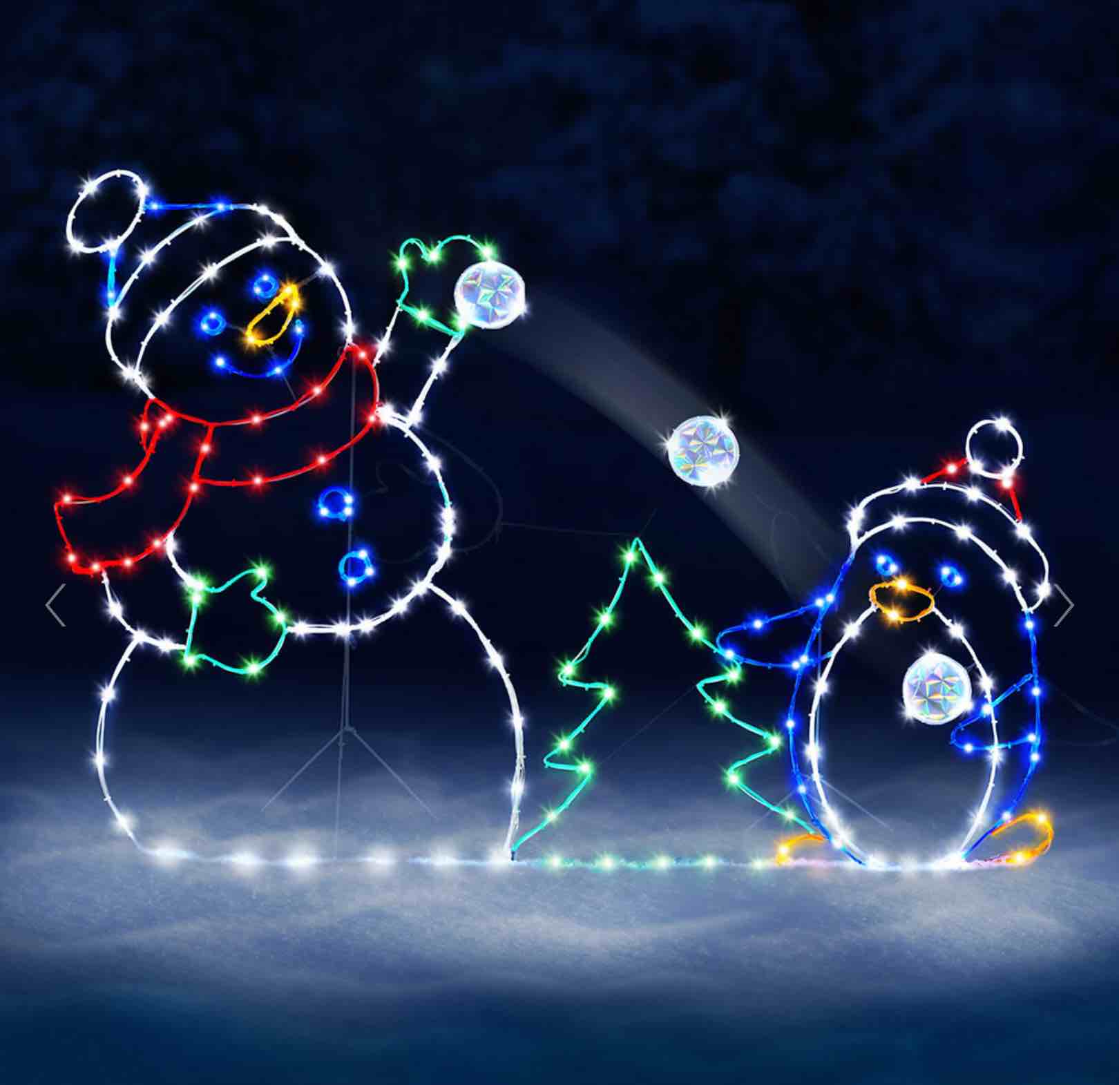 the playful animated snowball fight