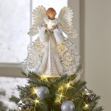 The Fiber Optic Animated Angel Tree Topper