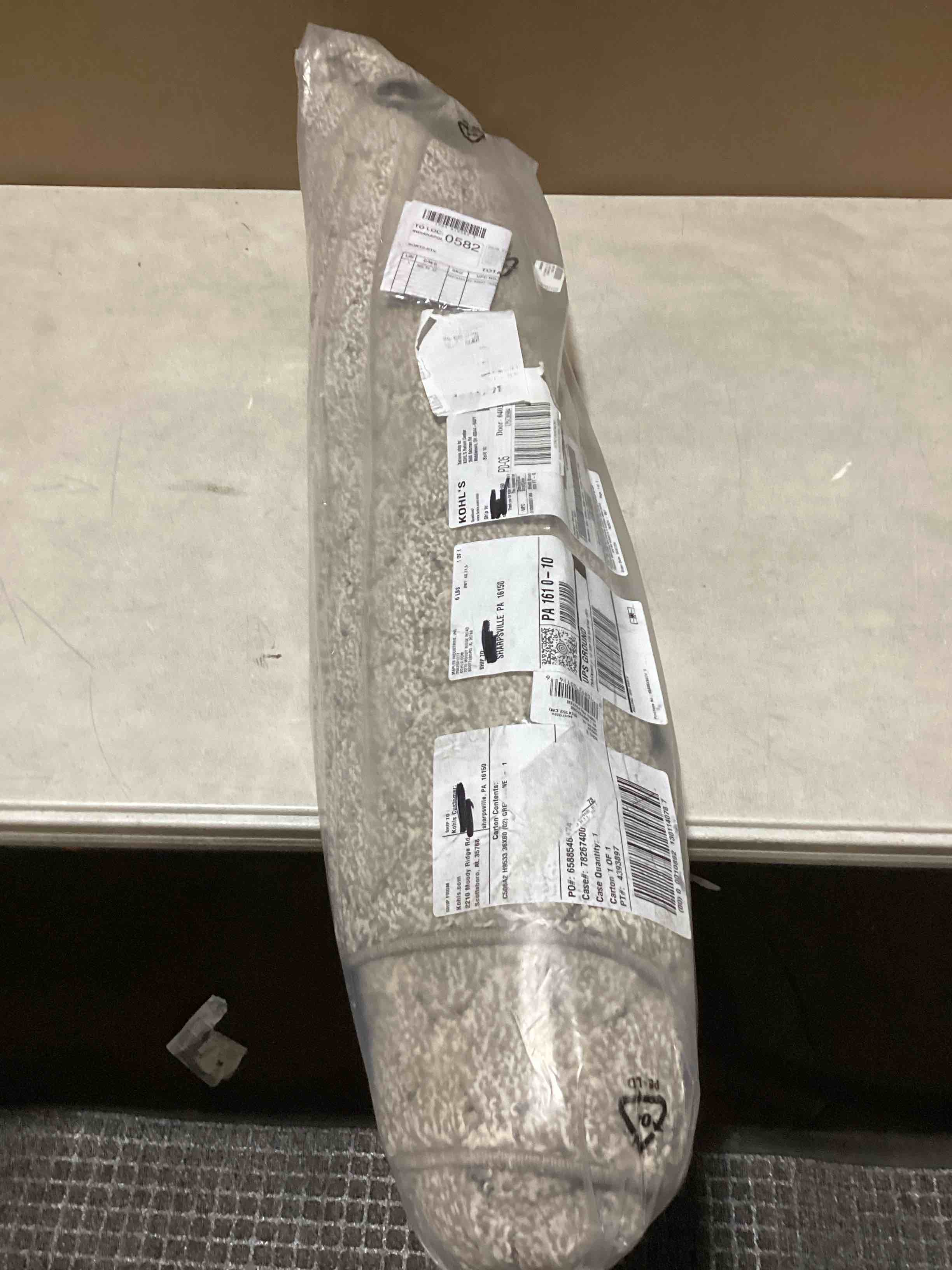 3’x 5’ stone haven gray accent rug 