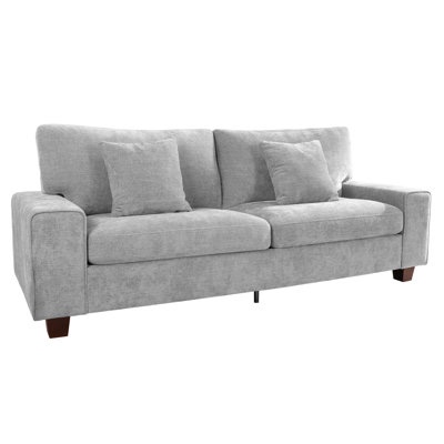 INCOMPLETE SIMILAR TO STOCK PHOTO Two Arms light gray couch