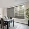 47” x 48” gray cordless premium faux wood blinds 2 pack