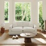 NOT COMPLETE Upholstered Sofa, Cloud Couch Modular Sectional Sofa Couch For Living Room Bedroom Size: 24.8" H x 67" W x 28.3" D, Seating Capacity: 2, Upholstery Color: Beige