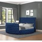 Luxus Navy King Size Bed Frame