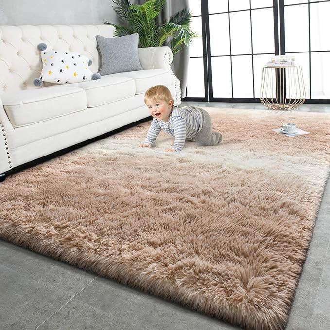 5’ x 6’7” fur rug SIMILAR TO STOCK PHOTO