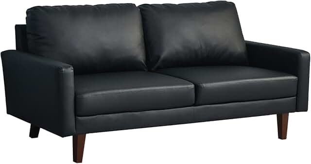 black leather couch SIMILAR TO STOCK PHOTO NOT COMPLETE INCOMPLETE