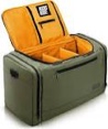 (orange and green) Kicks Kase Premium Sneaker Bag & Travel Duffel Bag - 3 adjustable compartment dividers - For shoes, clothing and gym